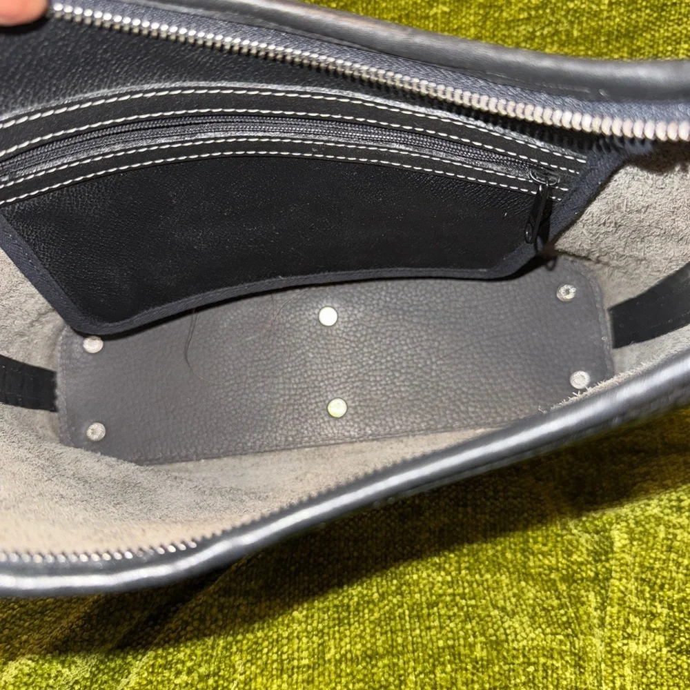 Dooney and Bourke Large Hobo in gray with black trim